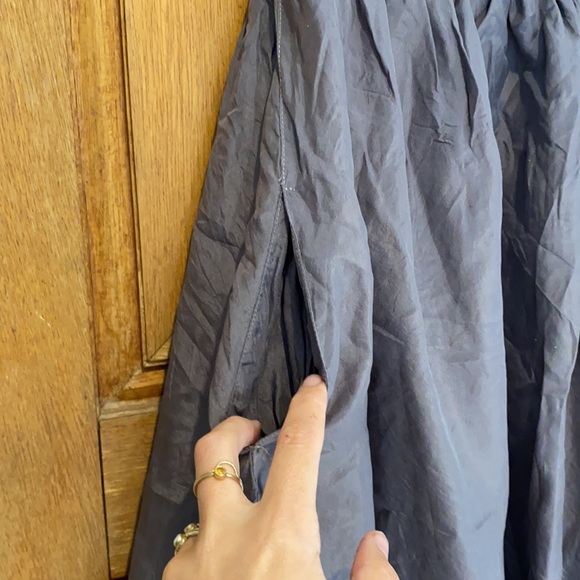 Kristense du Nord silk fold over band skirt gray 3 - Picture 3 of 8